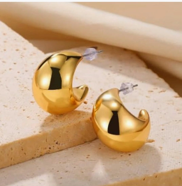 Stainless Steel Gold Plated Earring2