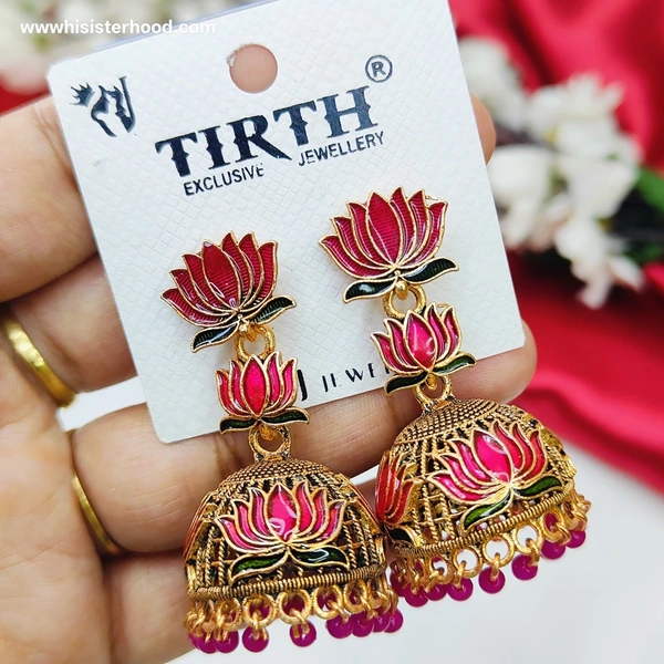 Jhumka 1 - pink