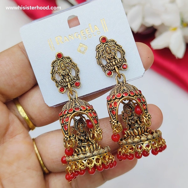 Jhumka 6 - Red