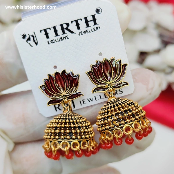 Jhumka 4 - Red