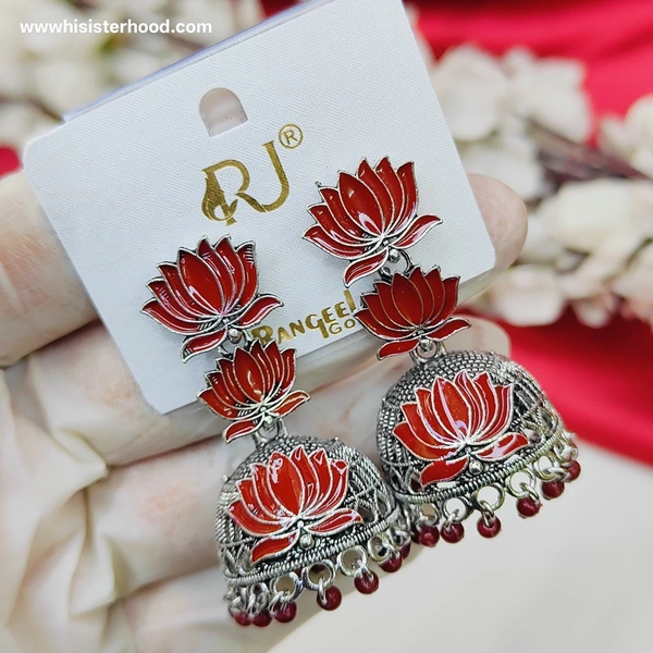 Jhumka 1 - Maroon