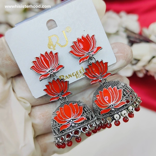 Jhumka 6 - Red