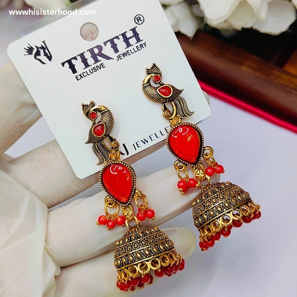 Jhumka 5 - Red