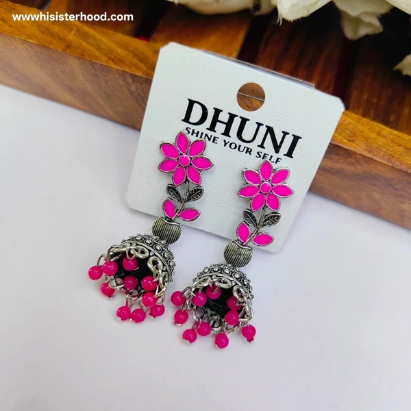 Daily /College Wear Jhumka 25 - Purple Pizzazz