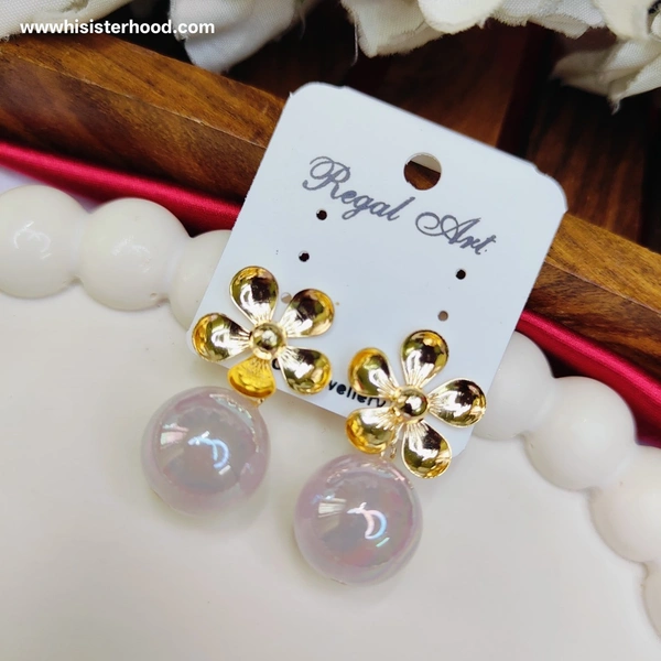 Western Earring 11 - Light Wisteria