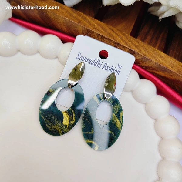 Western Earring 3 - Teal