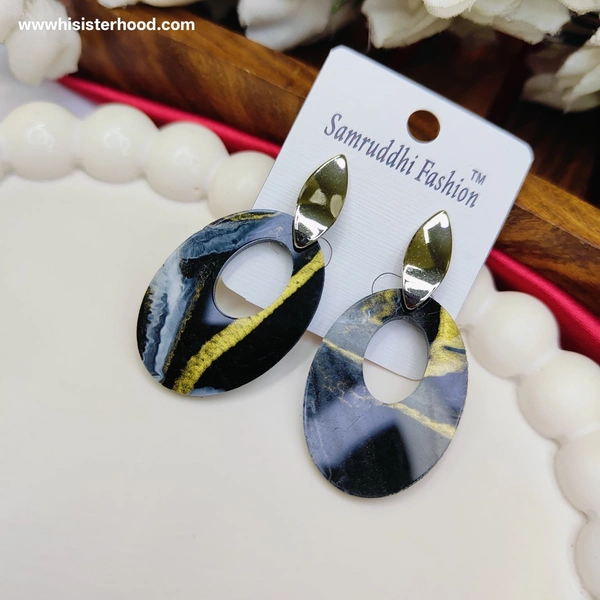 Western Earring 6 - Black