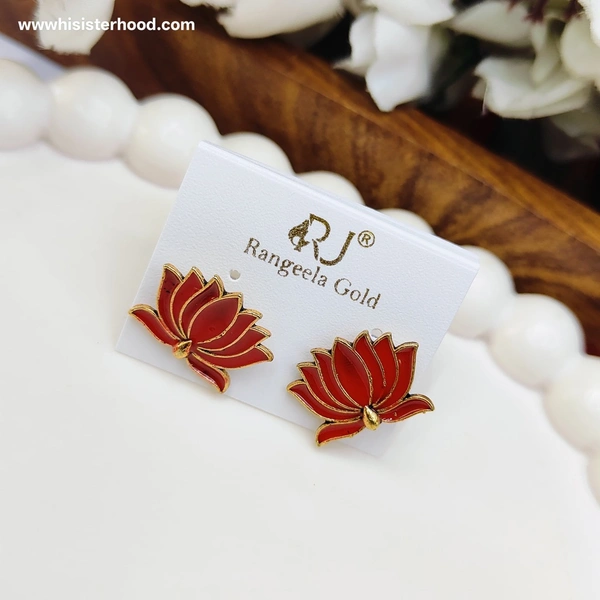 Lotus Stud 9 - Red