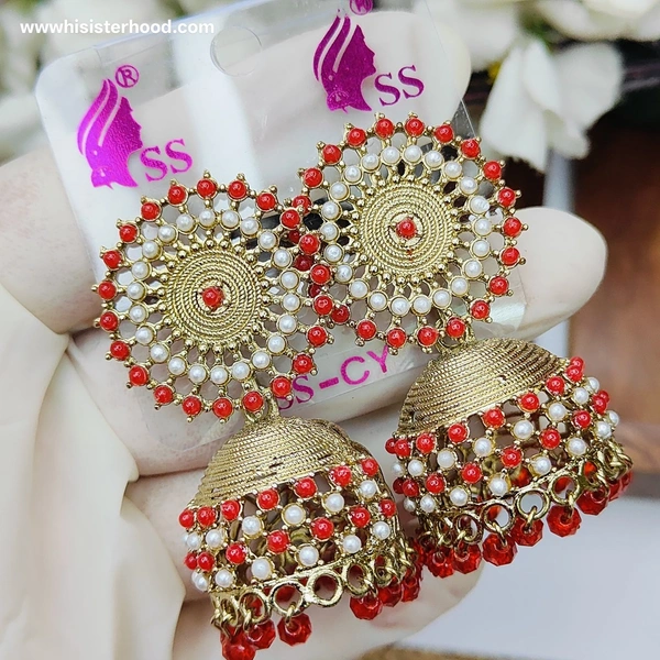 Jhumka 12 - Red
