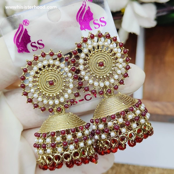 Jhumka 7 - Maroon