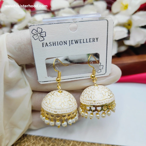 Meenakari Hook Jhumka 3