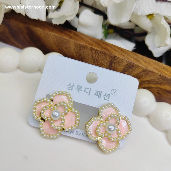 Imported Korean Earring 3 - Lavender blush
