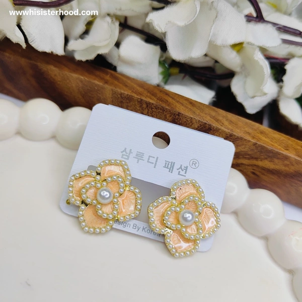Imported Korean Earring 2 - Papaya Whip