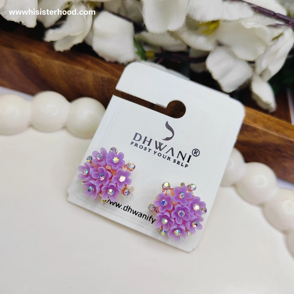 floral flower earring 8