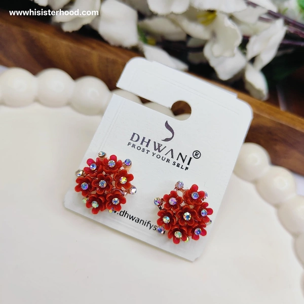 floral flower earring 2