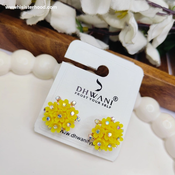 floral flower earring 1