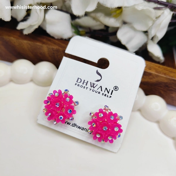 floral flower earring 4