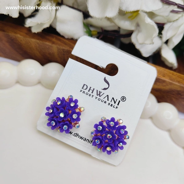 floral flower earring 11