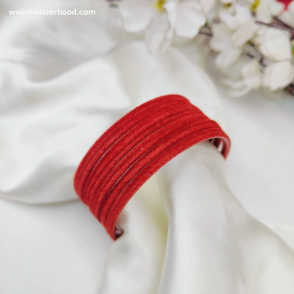 2.4 Velvet Plain Metal Bangle 20 - 2.4