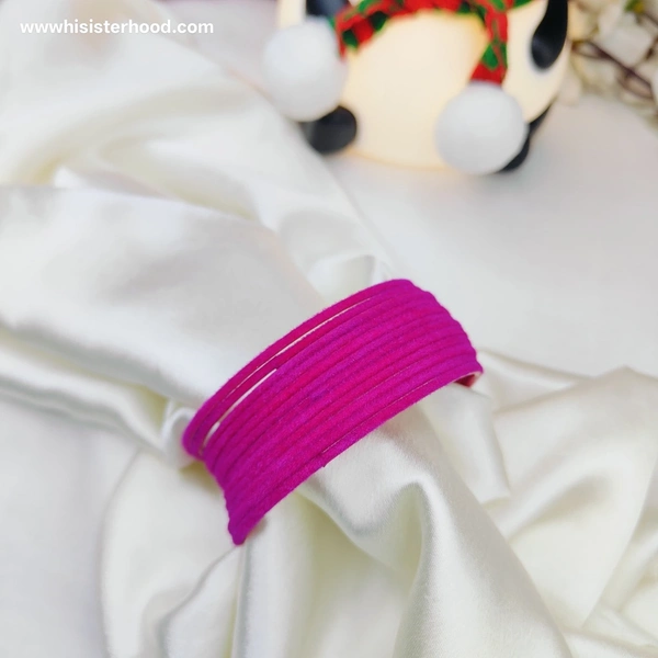 2.4 Velvet Plain Metal Bangle 12 - 2.4