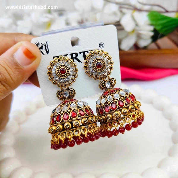 Premium Stone Jhumka 4