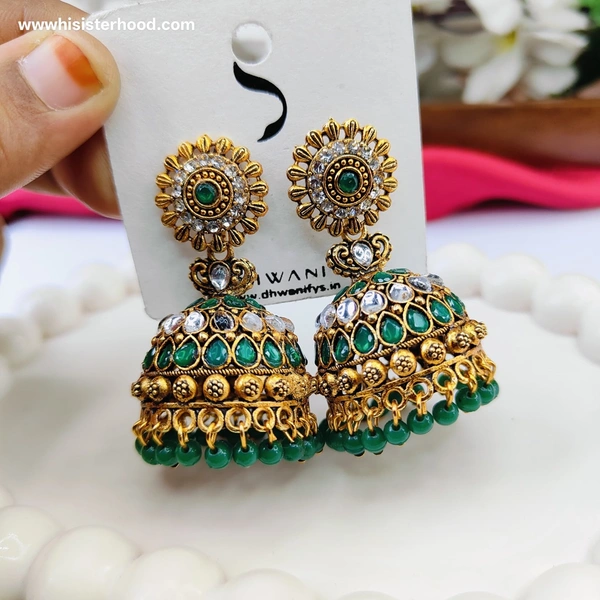 Premium Stone Jhumka 1