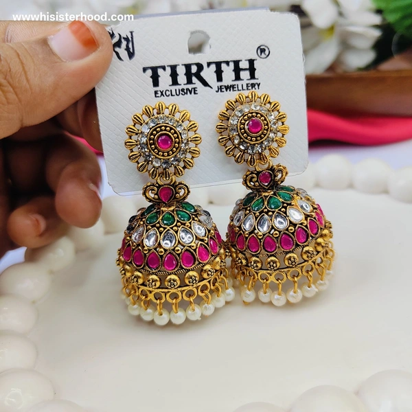 Premium Stone Jhumka 2