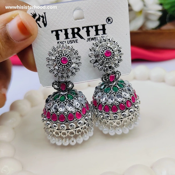 Premium Stone Jhumka 5