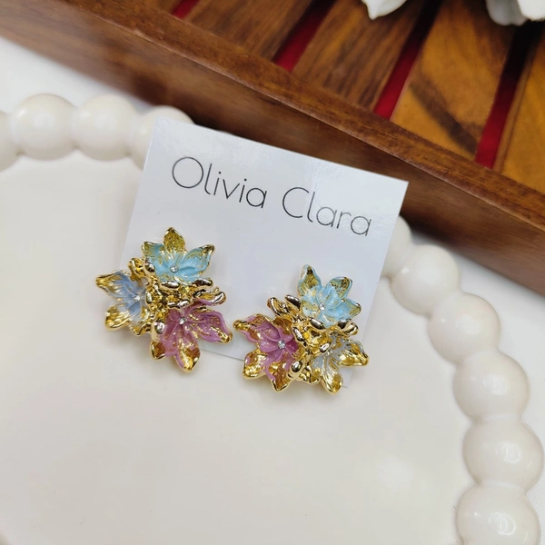 3 petals flower Imported Earring 2