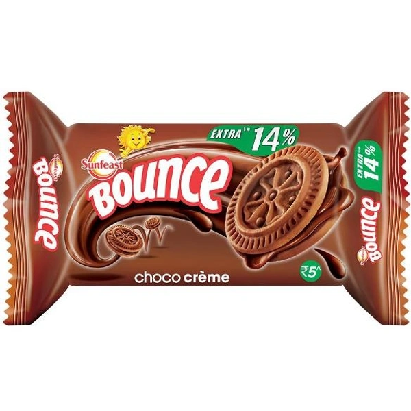Sunfeast Bounce Biscuits - Choco Crème Cookies - 32gm