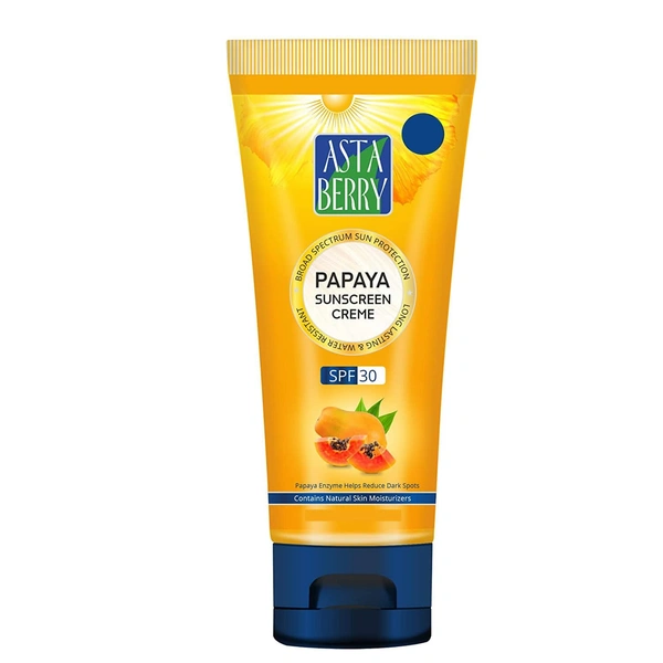 Astaberry Papaya Sunscreen Crème SPF 30 - 100ml