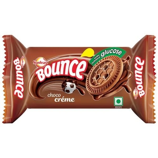 Sunfeast Bounce Biscuits - Choco Crème Cookies - Pack of 12