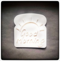 Quisinett Brand : Toast Bread Stamp - "Good Morning"