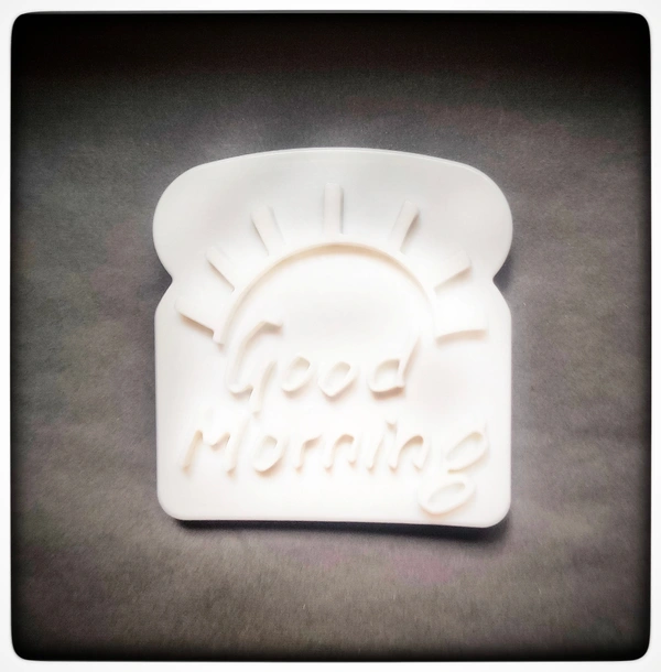 Quisinett Brand : Toast Bread Stamp - "Good Morning"
