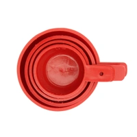 Plastic Measuring Cup / Bowl Kitchen Set Kitchen Tool Kitchenware for Cooking & Baking,(4 Pieces, Red)