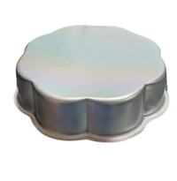 Aluminium Flower Shape Cake Mould | Cake Tin | Cake Pan | Cake Pot - 9.25 inches, Silver