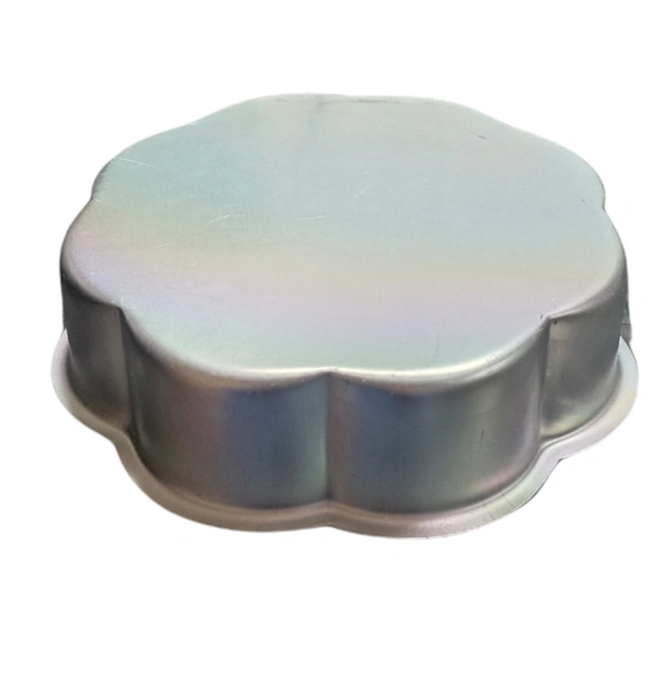 Aluminium Flower Shape Cake Mould | Cake Tin | Cake Pan | Cake Pot - 9.25 inches, Silver