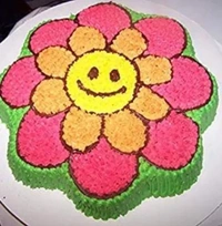 Aluminium Flower Shape Cake Mould | Cake Tin | Cake Pan | Cake Pot - 7.5 inches, Silver