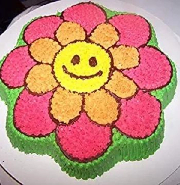 Aluminium Flower Shape Cake Mould | Cake Tin | Cake Pan | Cake Pot - 7.5 inches, Silver