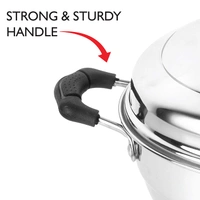 Neelam Multi Purpose Kadai Induction Bottom 7 Pcs Set Idli, Dhokla, Steamer With Free Mini Idli Plate, Big -