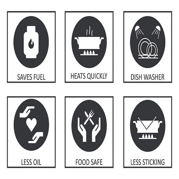 Areva Tri - Ply Stainless Steel Kadai With Handle With Lid - 22 cms (2.0 L)