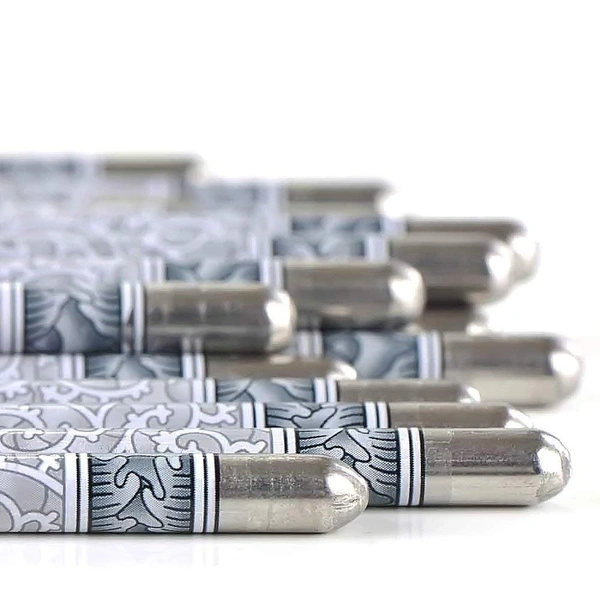 Simran Stainless Steel Designer Round Chopsticks | Non-Slip Reusable Chopsticks (2 Pairs), 22 cms -