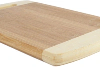 Simran : Bamboo Chopping Board Cutting Board Chopper Boards with Hand Hole Handle - Jumbo