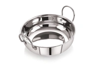Neelam Stainless Steel 22G Induction Bottom Kadai, Silver - 1200 ml
