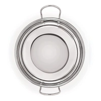 Neelam Stainless Steel 22G Induction Bottom Kadai, Silver - 1200 ml