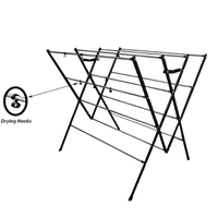 DIY Zig Zag Cloth Drying Stand Powder Coated DryMaxx | Heavy Duty| Size-Jumbo - Jumbo Maxx