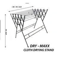 DIY Zig Zag Cloth Drying Stand Powder Coated DryMaxx | Heavy Duty| Size-Jumbo - Jumbo Maxx