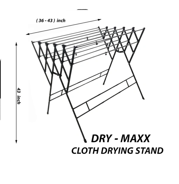 DIY Zig Zag Cloth Drying Stand Powder Coated DryMaxx | Heavy Duty| Size-Jumbo - Jumbo Maxx