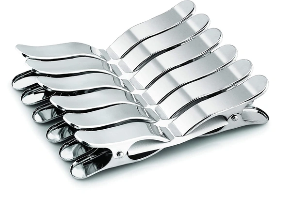 Simran Special Stainless Steel Clips | Rust Proof Cloth Clips | Cloth Hanging Pins | Cloth Drying Clips | Clothes Pegs | Clothes Clips (Set of 12)