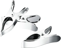 Simran Special Stainless Steel Clips | Rust Proof Cloth Clips | Cloth Hanging Pins | Cloth Drying Clips | Clothes Pegs | Clothes Clips (Set of 12)